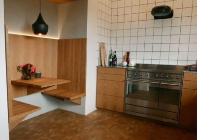 Køkken i Eg. Designet af Arkitekt Mo Krag